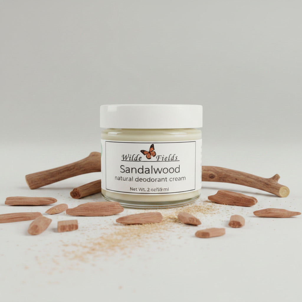 Sandalwood - Natural Magnesium Deodorant Cream