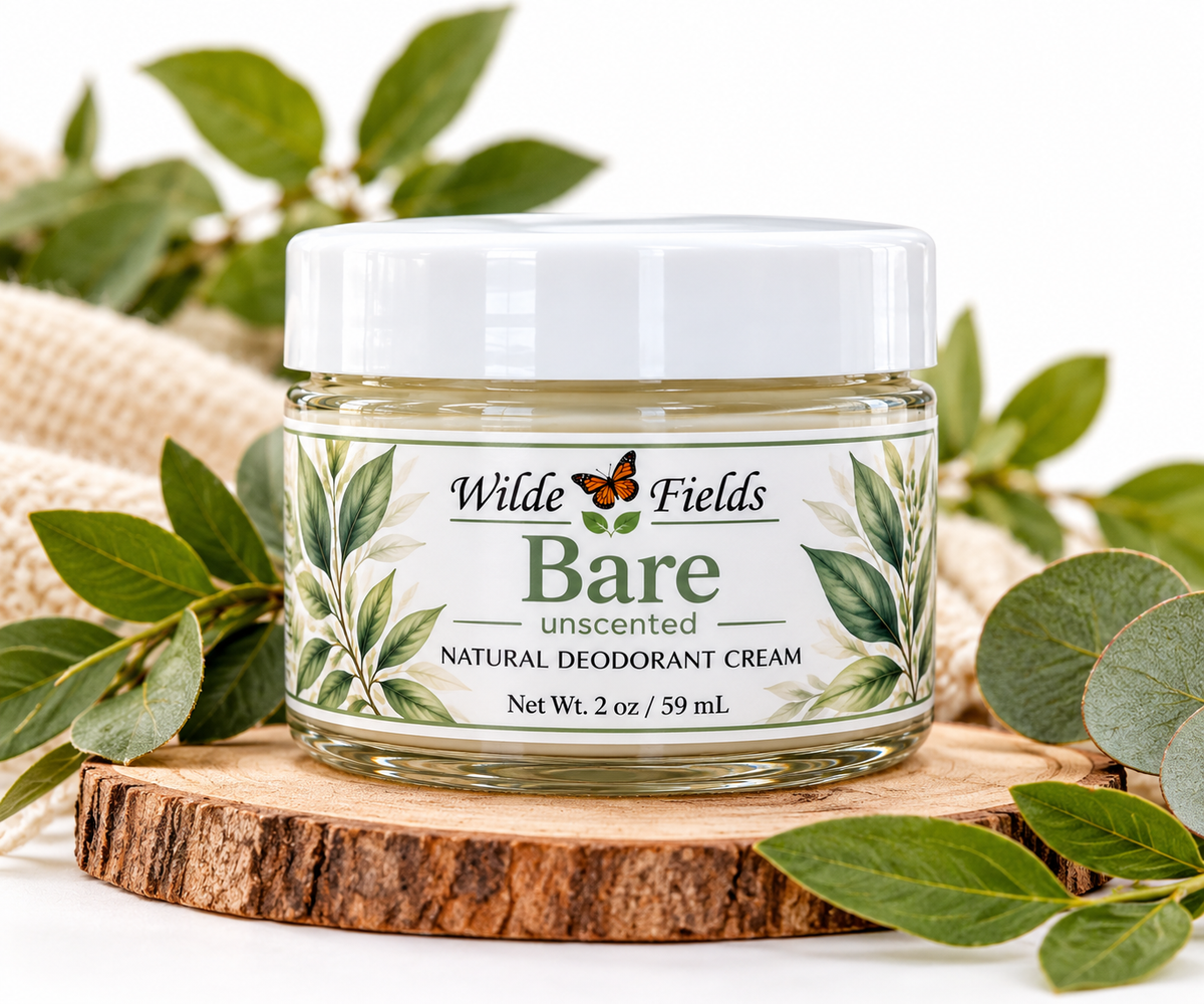 Bare: Unscented- Natural Magnesium Deodorant Cream