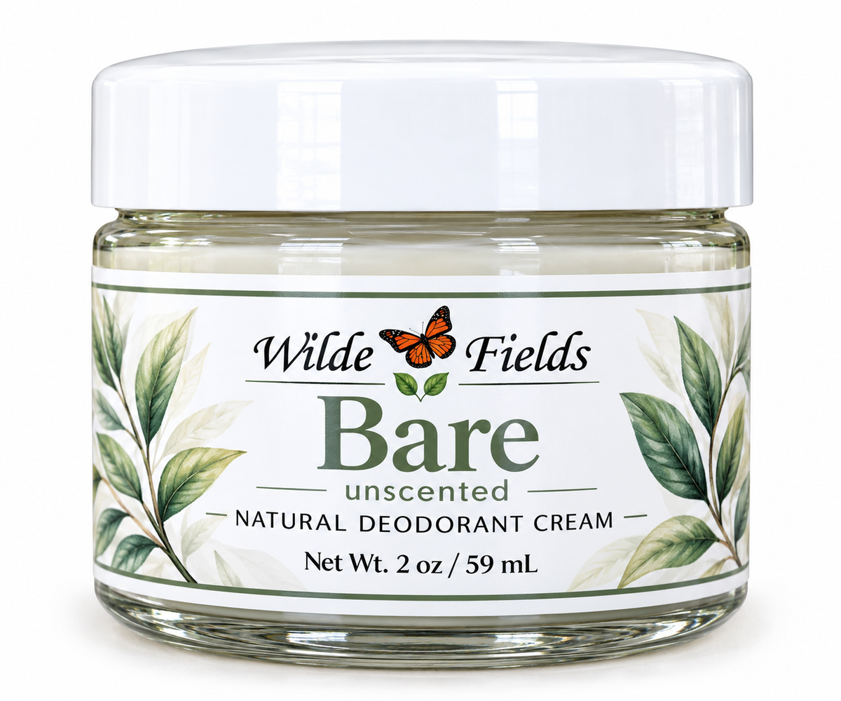 Bare: Unscented- Natural Magnesium Deodorant Cream