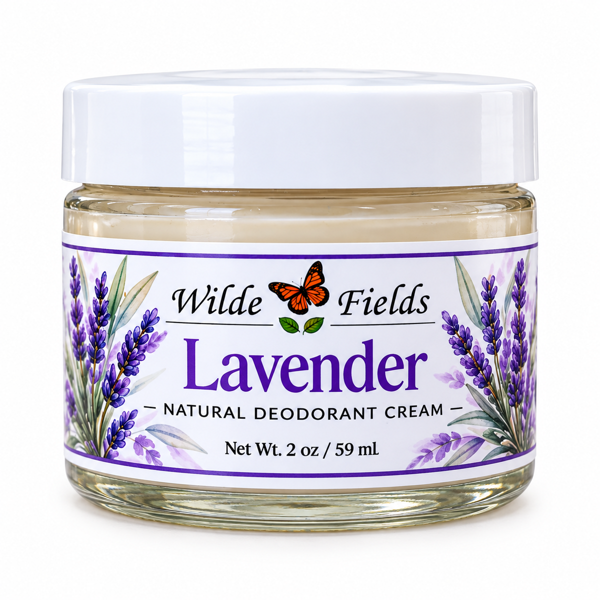 Lavender- Natural Magnesium Deodorant Cream