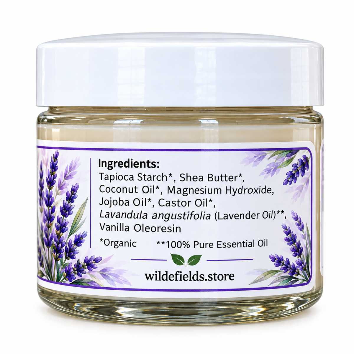 Lavender- Natural Magnesium Deodorant Cream