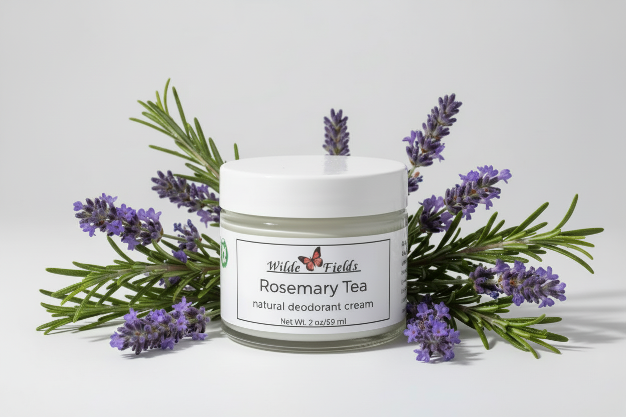 Natural Magnesium Deodorant Cream – Rosemary Tea