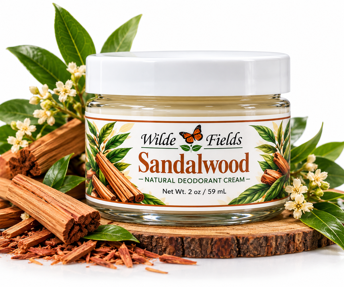 Sandalwood - Natural Magnesium Deodorant Cream