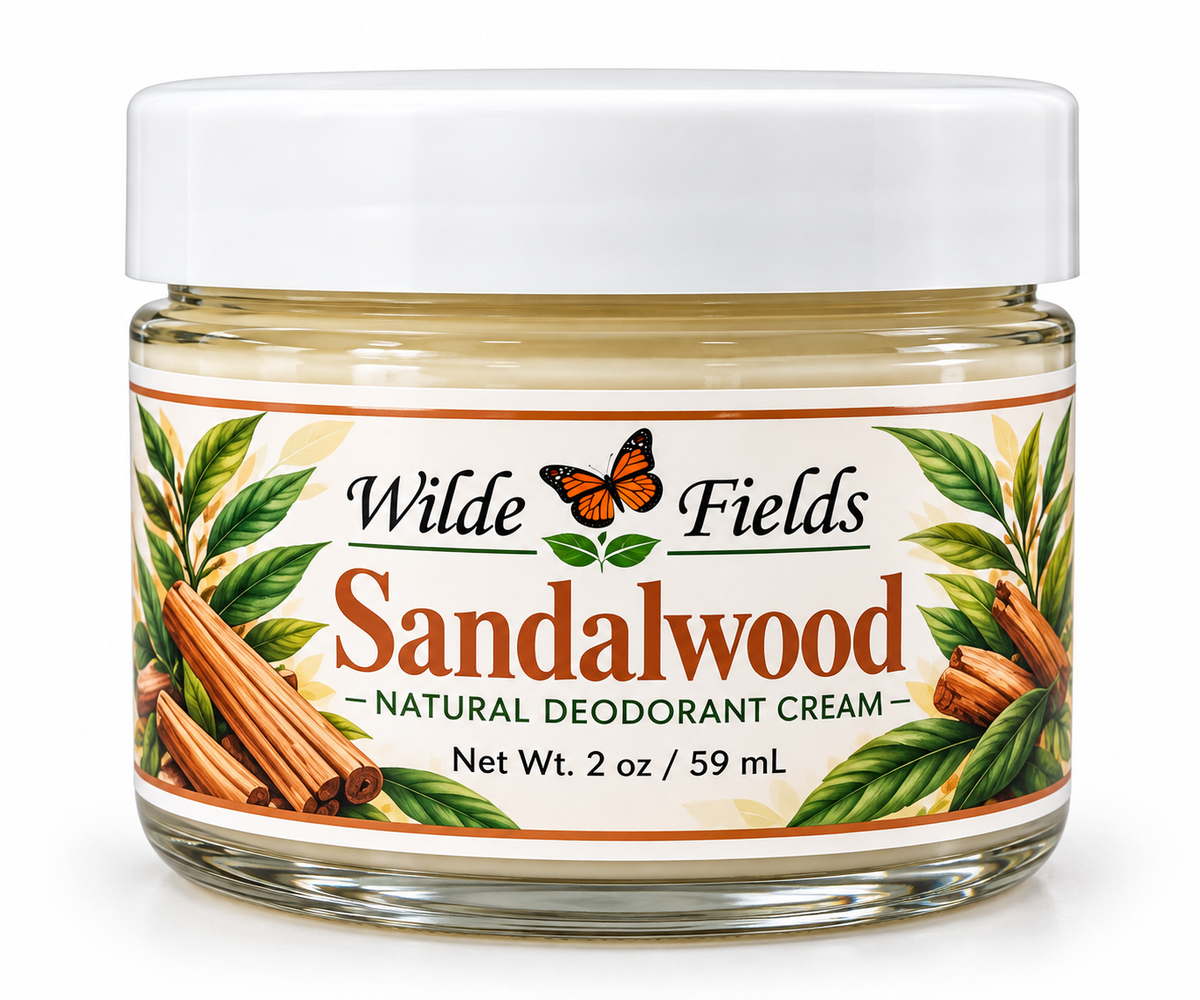Sandalwood - Natural Magnesium Deodorant Cream