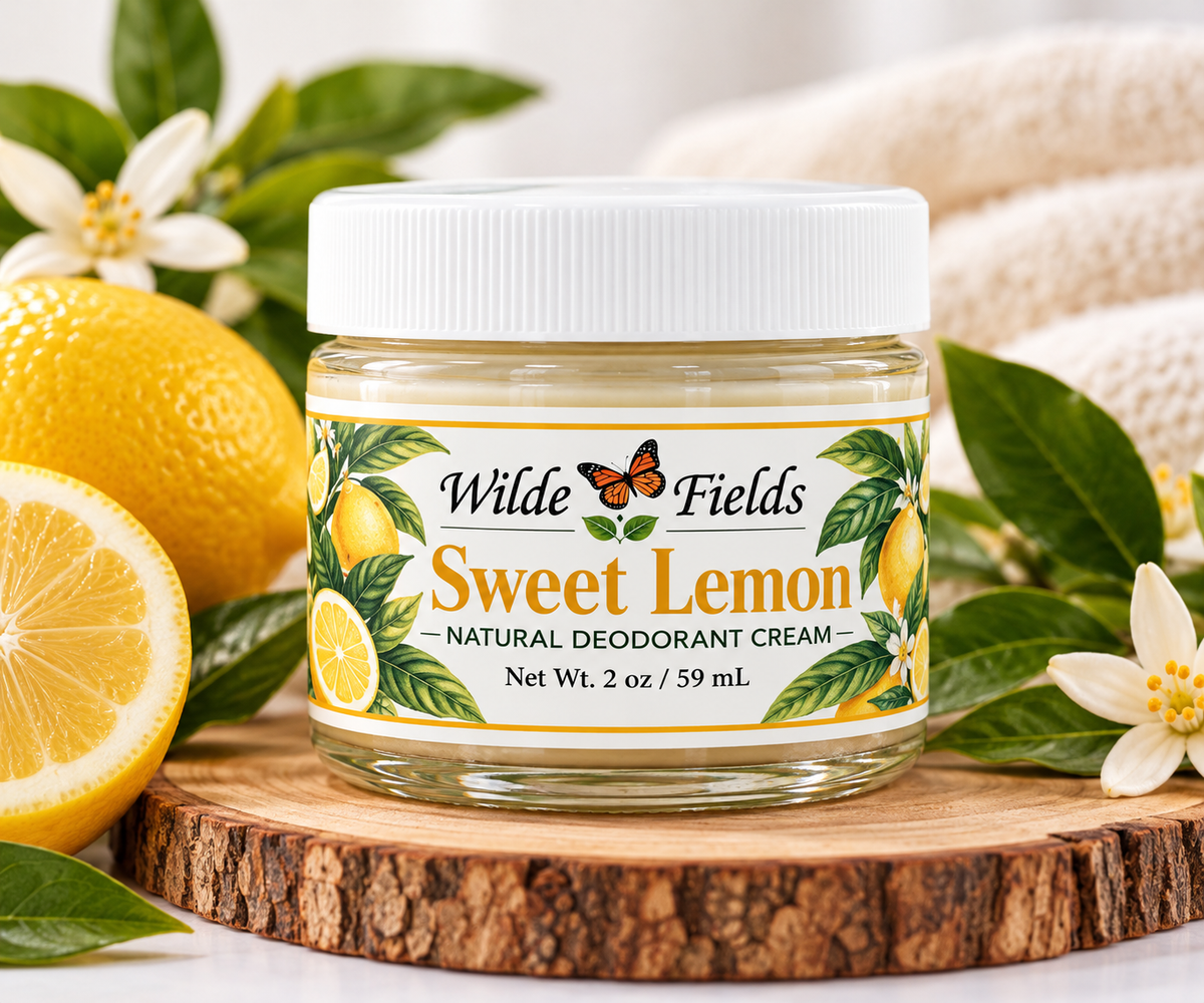 Sweet Lemon– Natural Magnesium Deodorant Cream