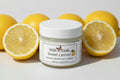 Jar of Sweet Lemon deodorant cream on a white background