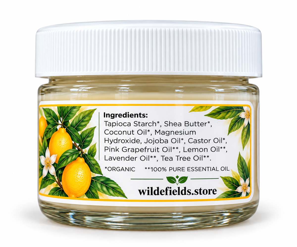 Sweet Lemon– Natural Magnesium Deodorant Cream