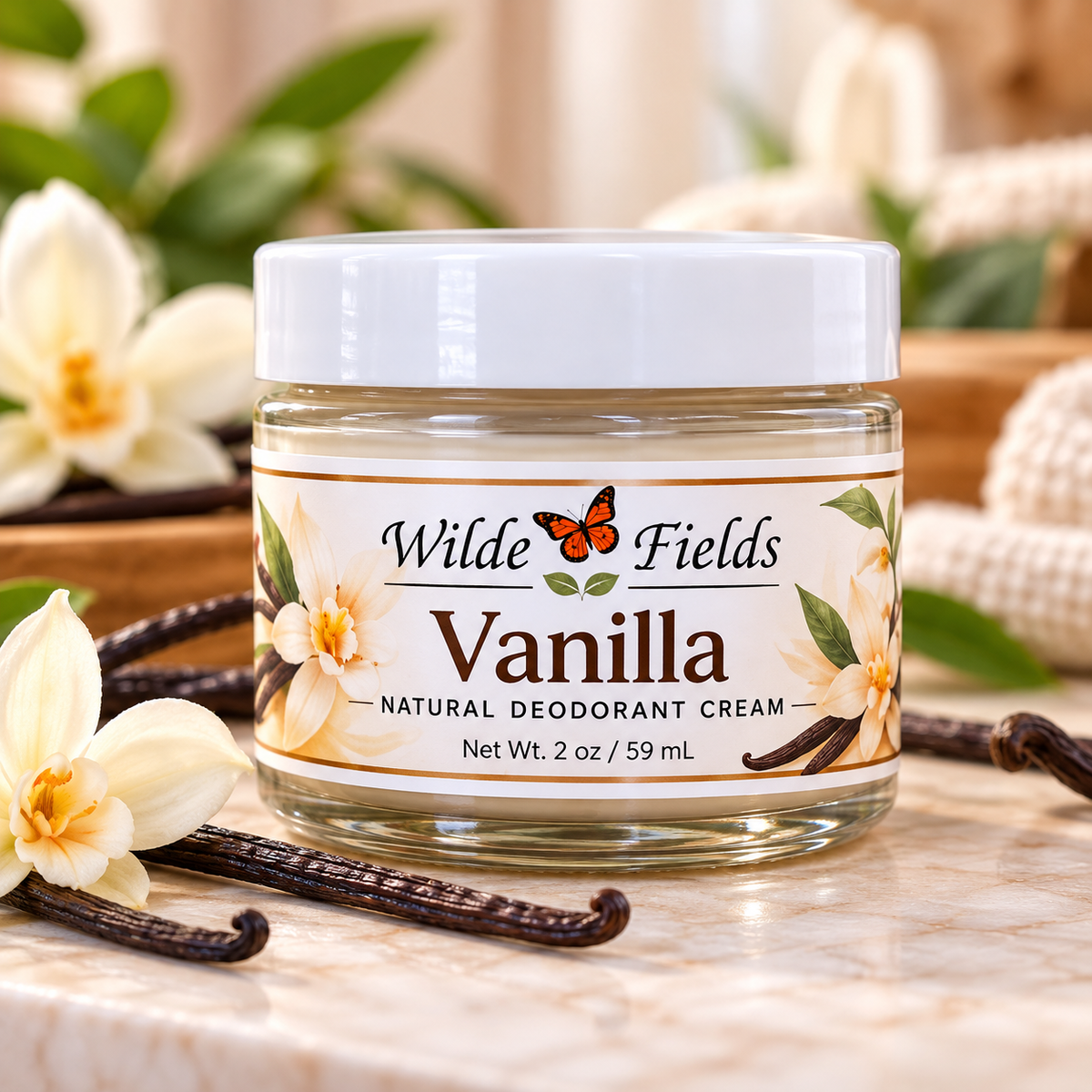 Vanilla - Natural Magnesium Deodorant Cream